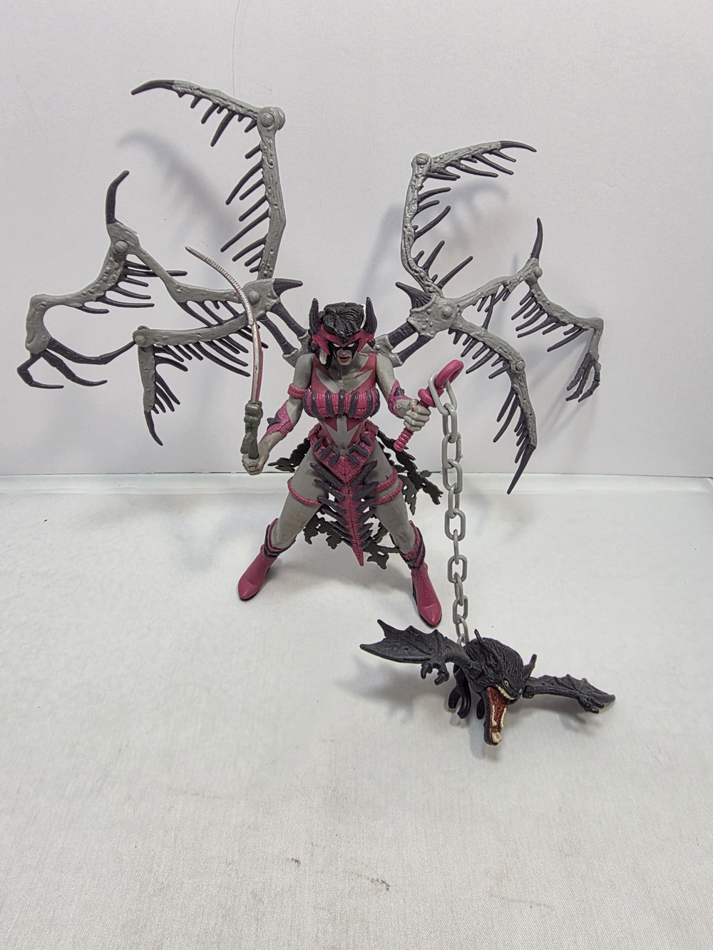 1996 McFarlane Spawn Series 5 Widow Maker Figure Complete Wings Loose (N) - Picture 1 of 9